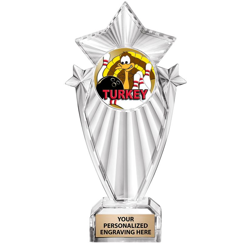 8"CLEAR STARGRAM ICICLE TROPHY