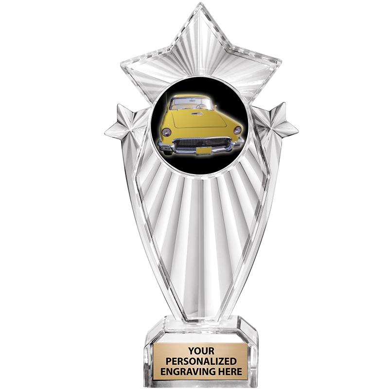 8"CLEAR STARGRAM ICICLE TROPHY