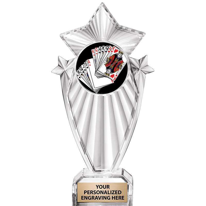 8"CLEAR STARGRAM ICICLE TROPHY