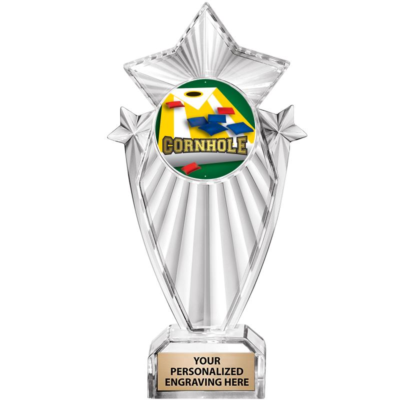 8"CLEAR STARGRAM ICICLE TROPHY