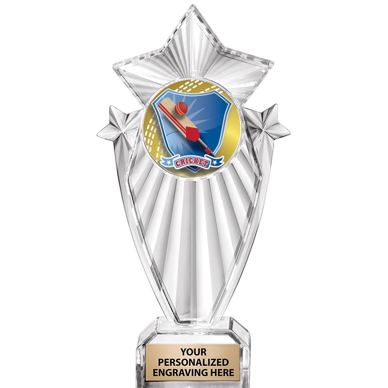 8"CLEAR STARGRAM ICICLE TROPHY