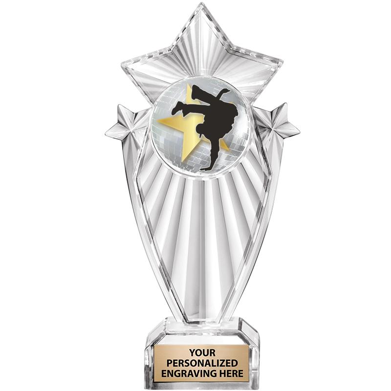 8"CLEAR STARGRAM ICICLE TROPHY