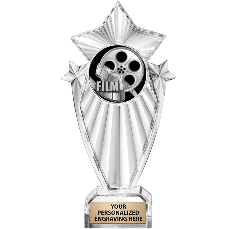 8"CLEAR STARGRAM ICICLE TROPHY