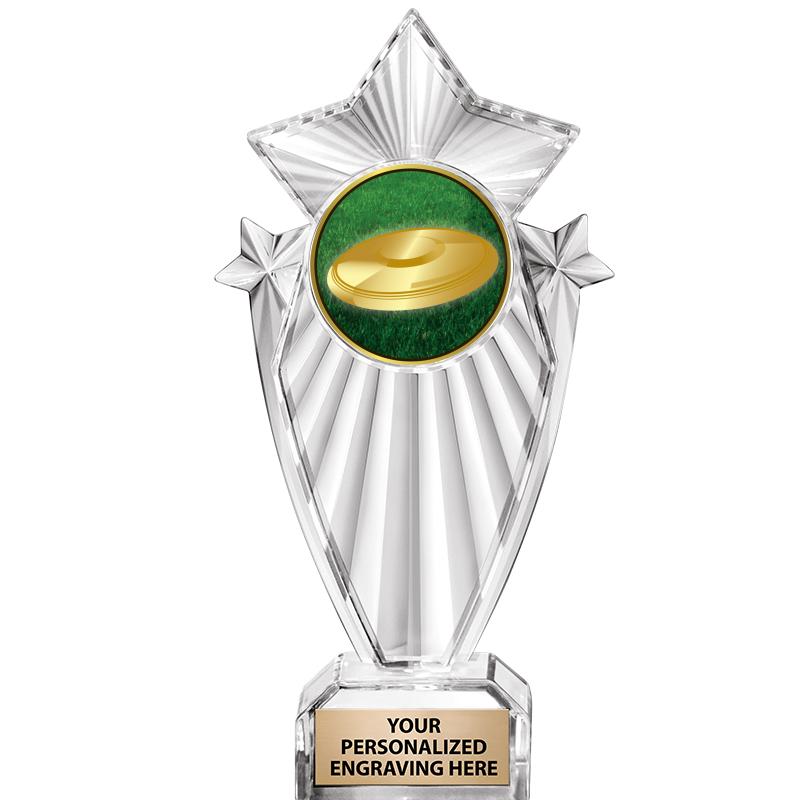 8"CLEAR STARGRAM ICICLE TROPHY