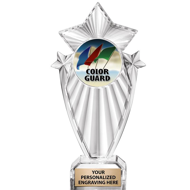 8"CLEAR STARGRAM ICICLE TROPHY