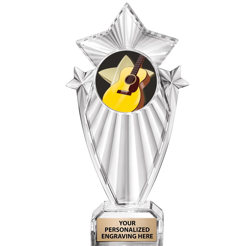 8"CLEAR STARGRAM ICICLE TROPHY