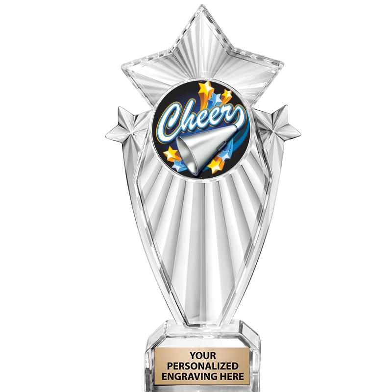 8"CLEAR STARGRAM ICICLE TROPHY