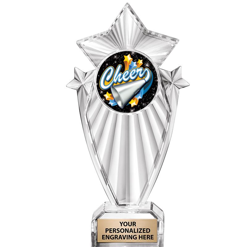 8"CLEAR STARGRAM ICICLE TROPHY