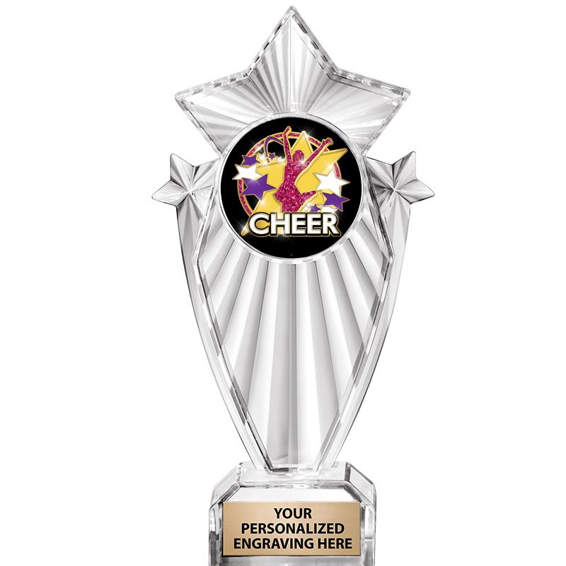 8"CLEAR STARGRAM ICICLE TROPHY