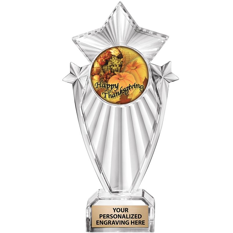 8"CLEAR STARGRAM ICICLE TROPHY