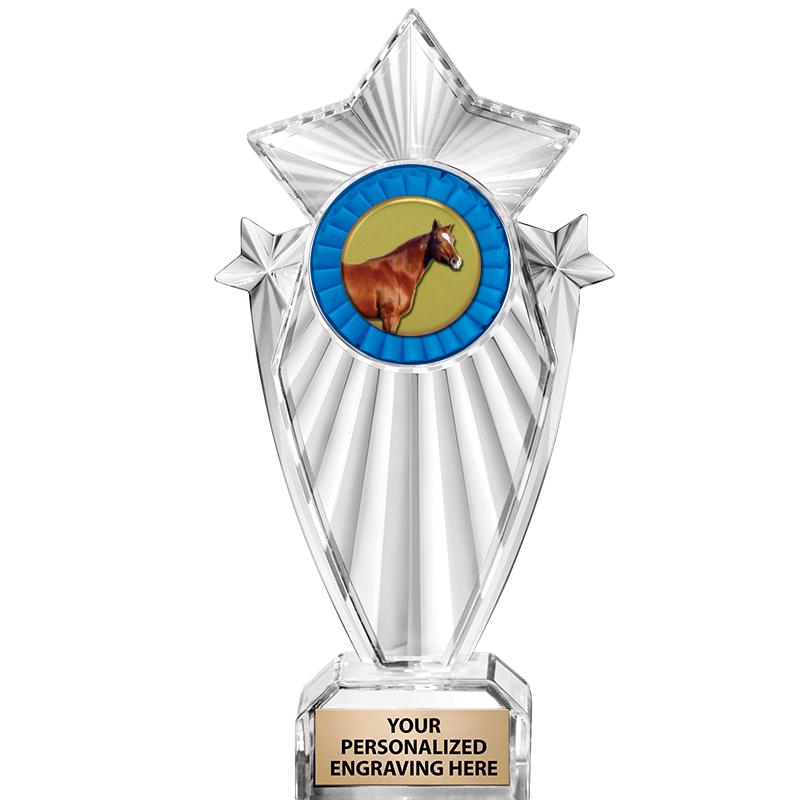 8"CLEAR STARGRAM ICICLE TROPHY