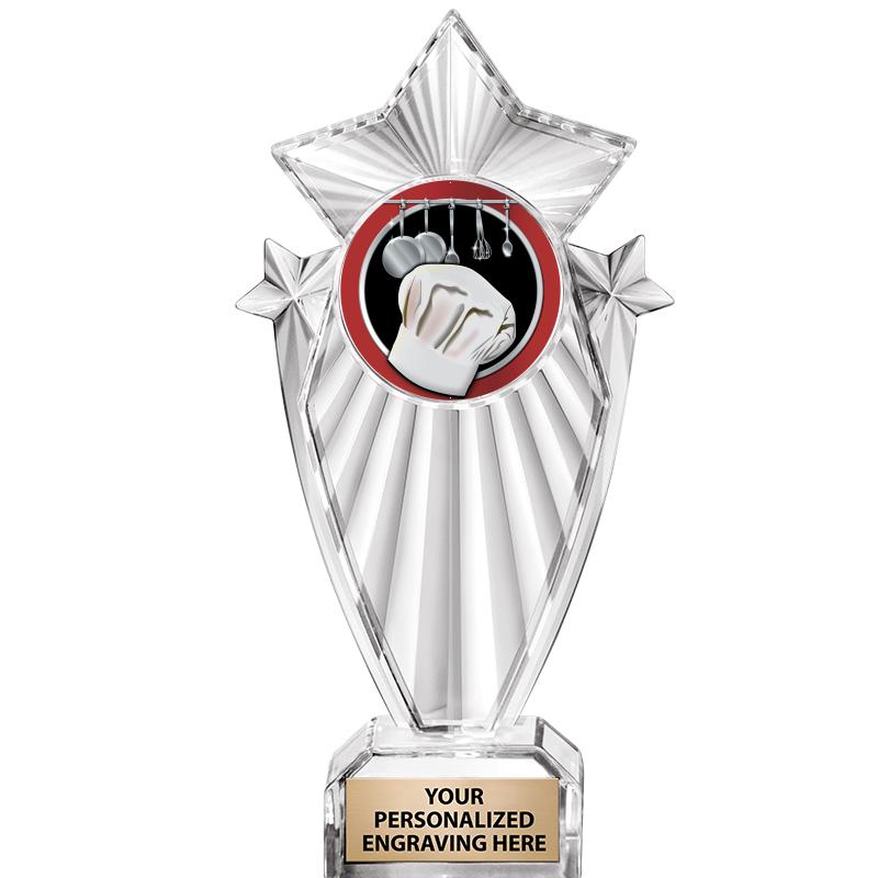 8"CLEAR STARGRAM ICICLE TROPHY