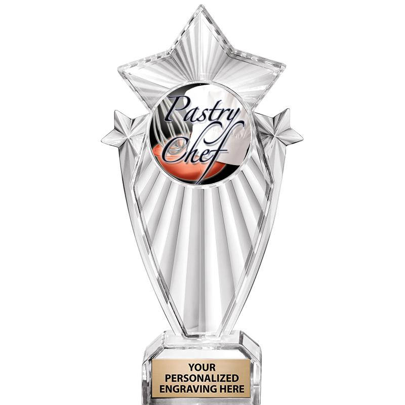 8"CLEAR STARGRAM ICICLE TROPHY