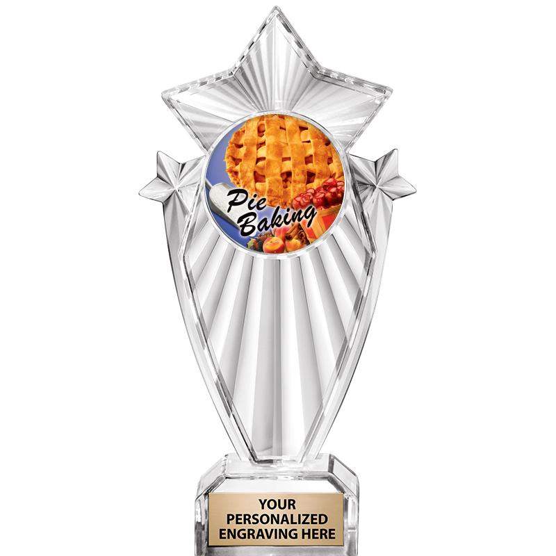 8"CLEAR STARGRAM ICICLE TROPHY