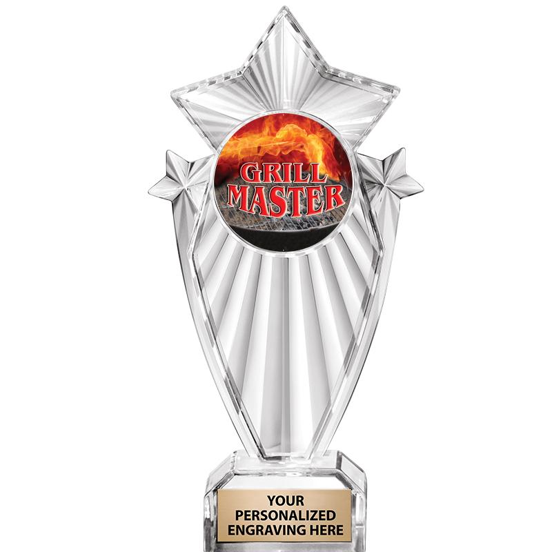 8"CLEAR STARGRAM ICICLE TROPHY