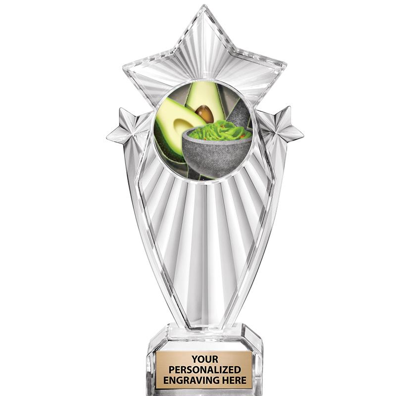 8"CLEAR STARGRAM ICICLE TROPHY