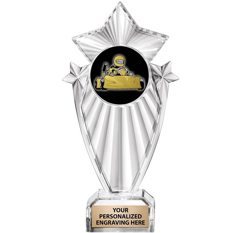 8"CLEAR STARGRAM ICICLE TROPHY