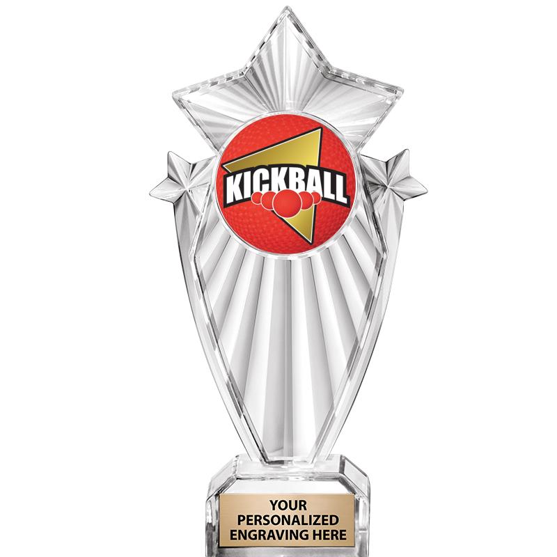 8"CLEAR STARGRAM ICICLE TROPHY