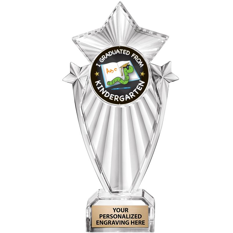 8"CLEAR STARGRAM ICICLE TROPHY