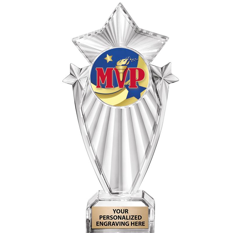 8"CLEAR STARGRAM ICICLE TROPHY