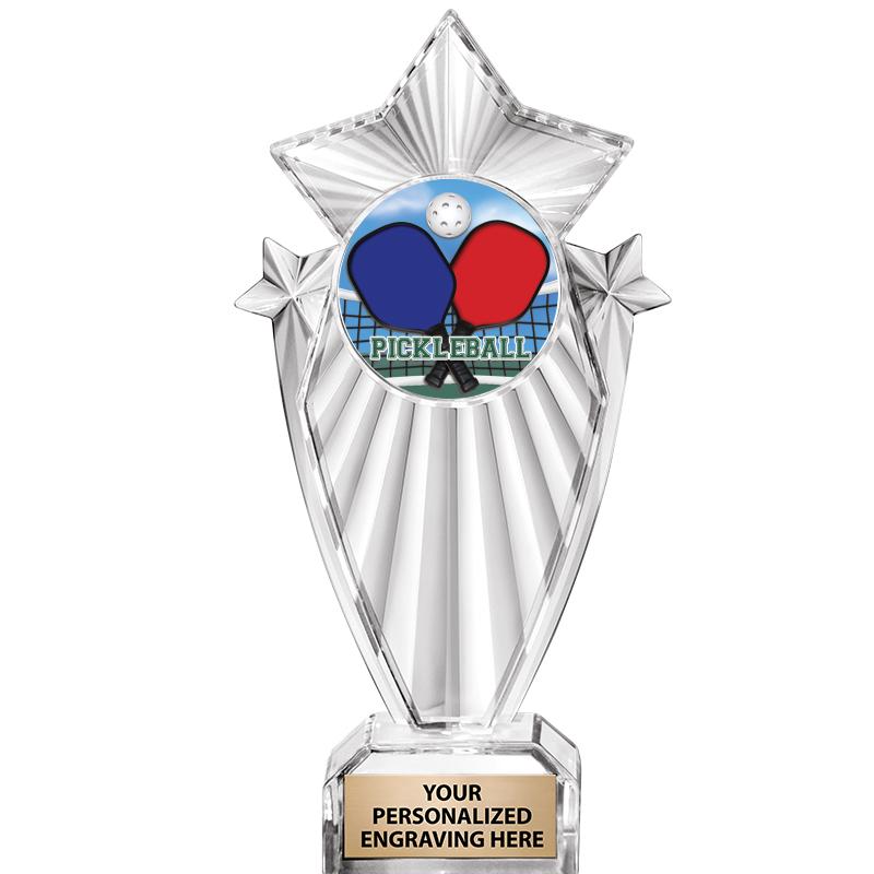 8"CLEAR STARGRAM ICICLE TROPHY