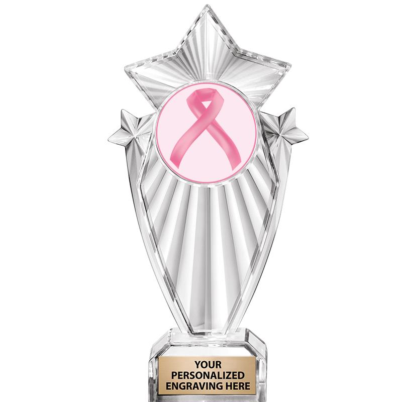 8"CLEAR STARGRAM ICICLE TROPHY