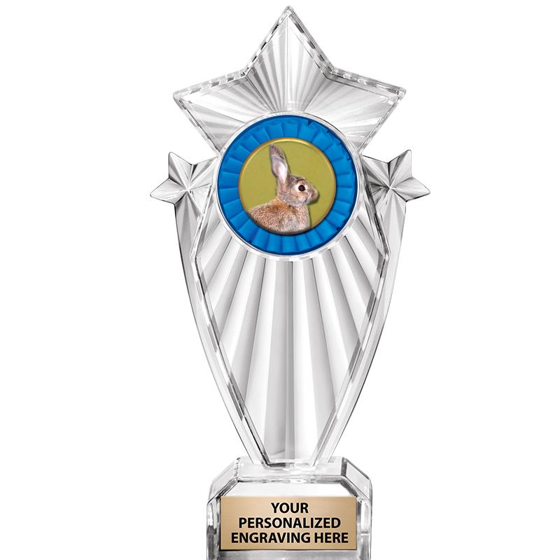 8"CLEAR STARGRAM ICICLE TROPHY