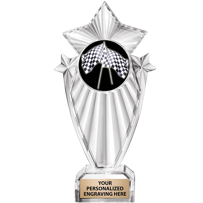 8"CLEAR STARGRAM ICICLE TROPHY