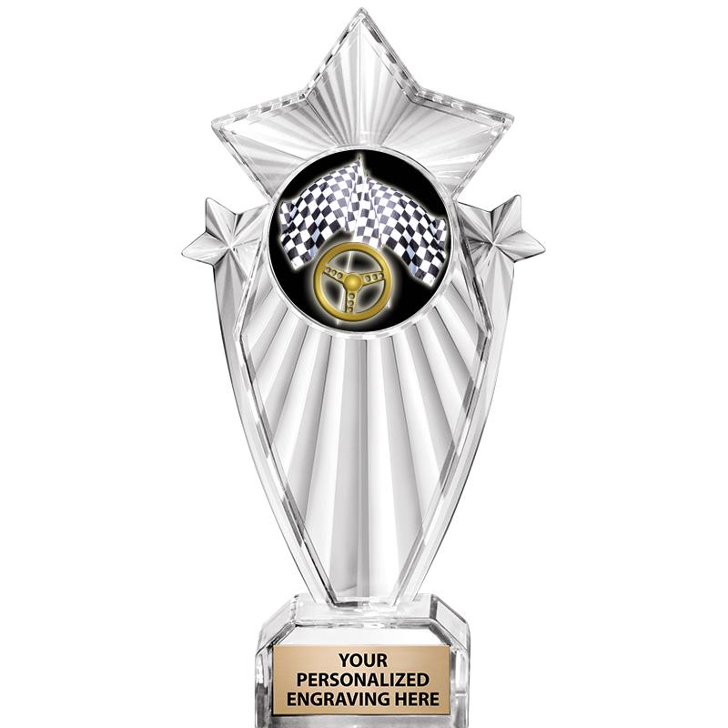 8"CLEAR STARGRAM ICICLE TROPHY