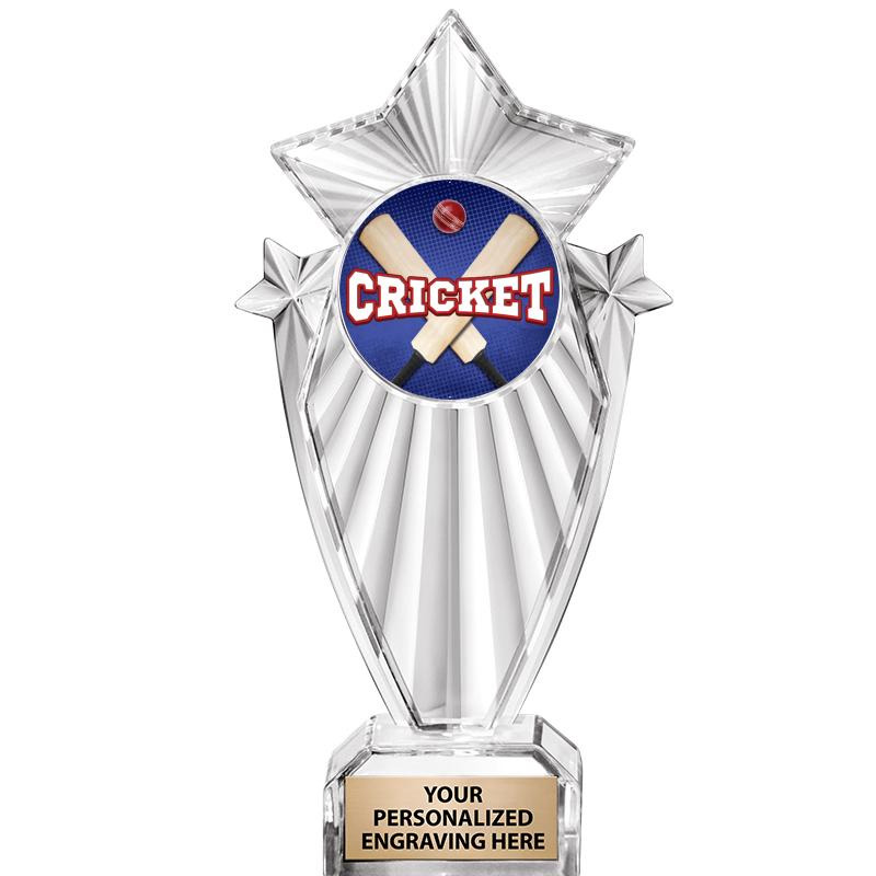 8"CLEAR STARGRAM ICICLE TROPHY