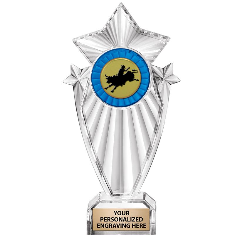8"CLEAR STARGRAM ICICLE TROPHY