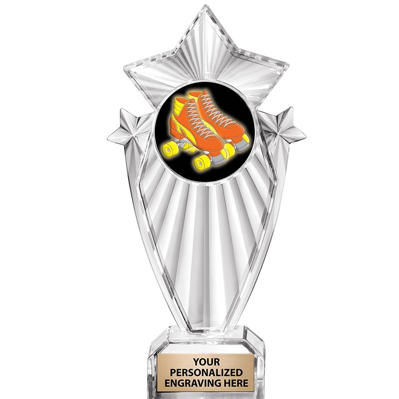 8"CLEAR STARGRAM ICICLE TROPHY