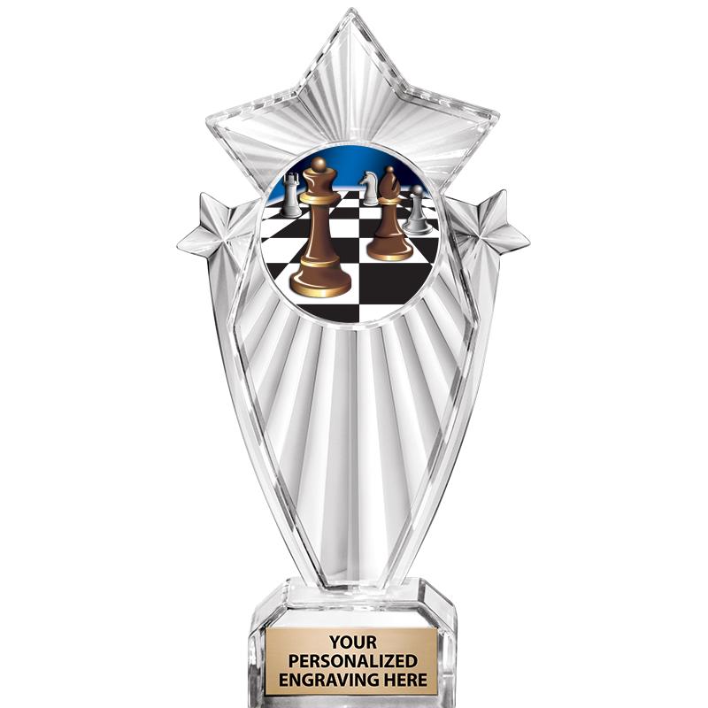 8"CLEAR STARGRAM ICICLE TROPHY