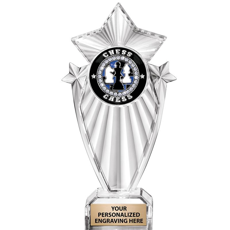 8"CLEAR STARGRAM ICICLE TROPHY