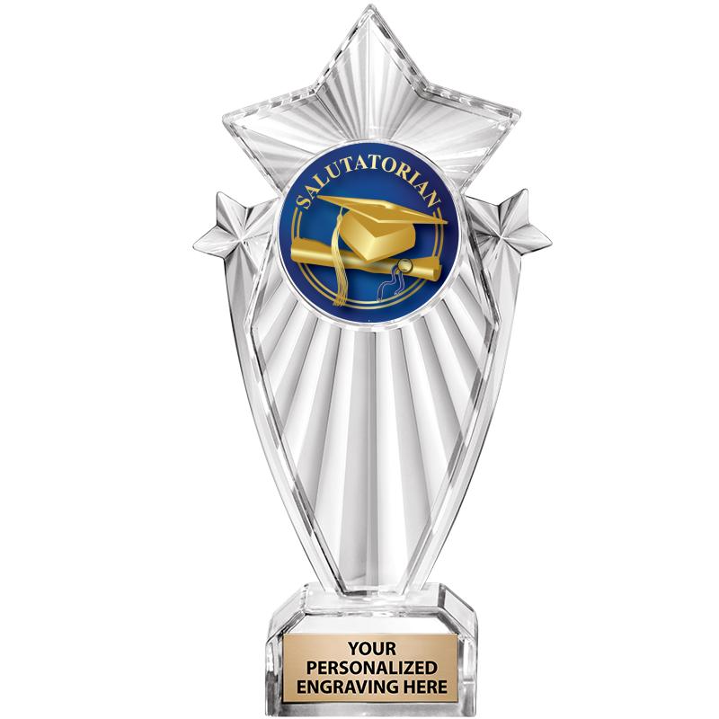 8"CLEAR STARGRAM ICICLE TROPHY