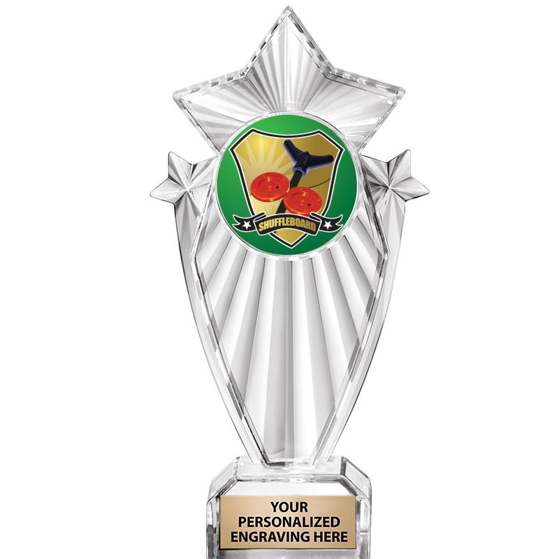 8"CLEAR STARGRAM ICICLE TROPHY