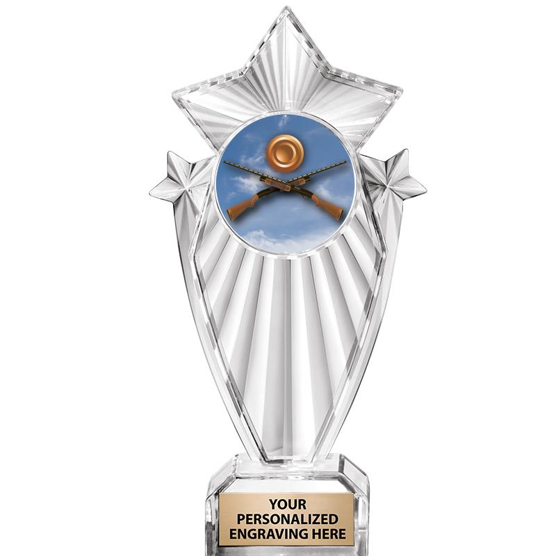 8"CLEAR STARGRAM ICICLE TROPHY