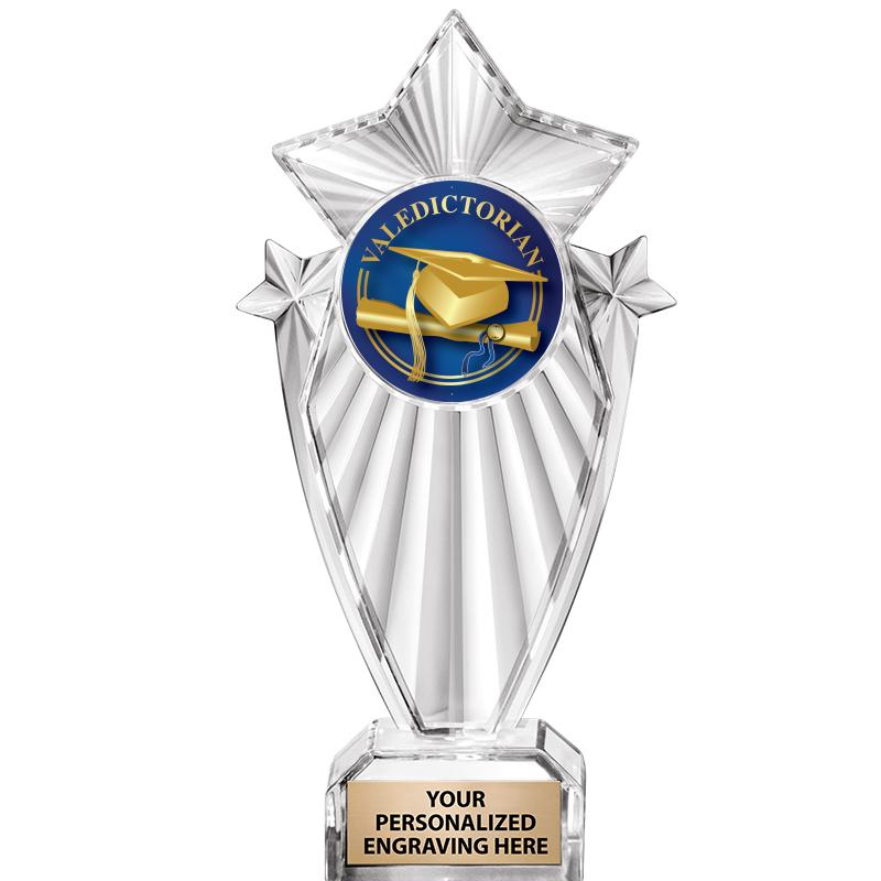 8"CLEAR STARGRAM ICICLE TROPHY