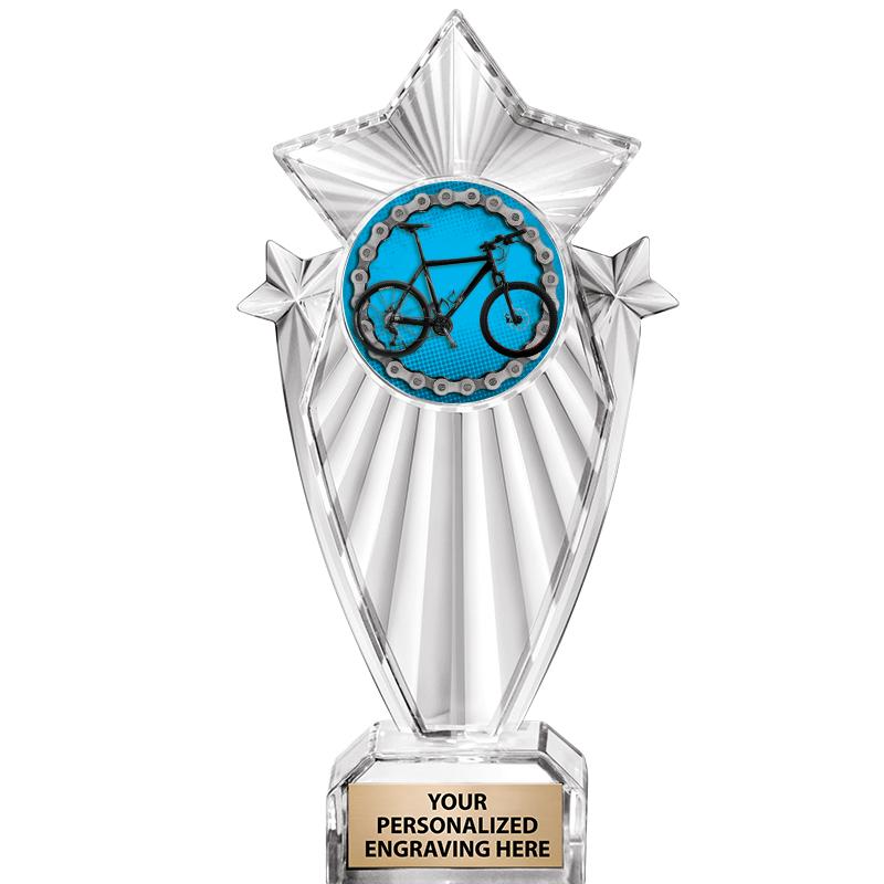 8"CLEAR STARGRAM ICICLE TROPHY