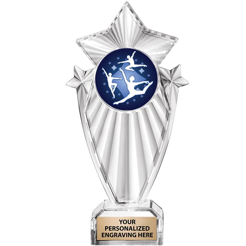 8"CLEAR STARGRAM ICICLE TROPHY