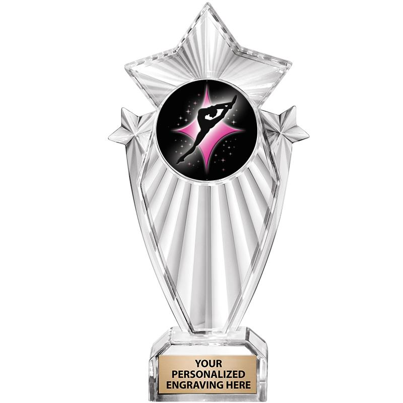 8"CLEAR STARGRAM ICICLE TROPHY
