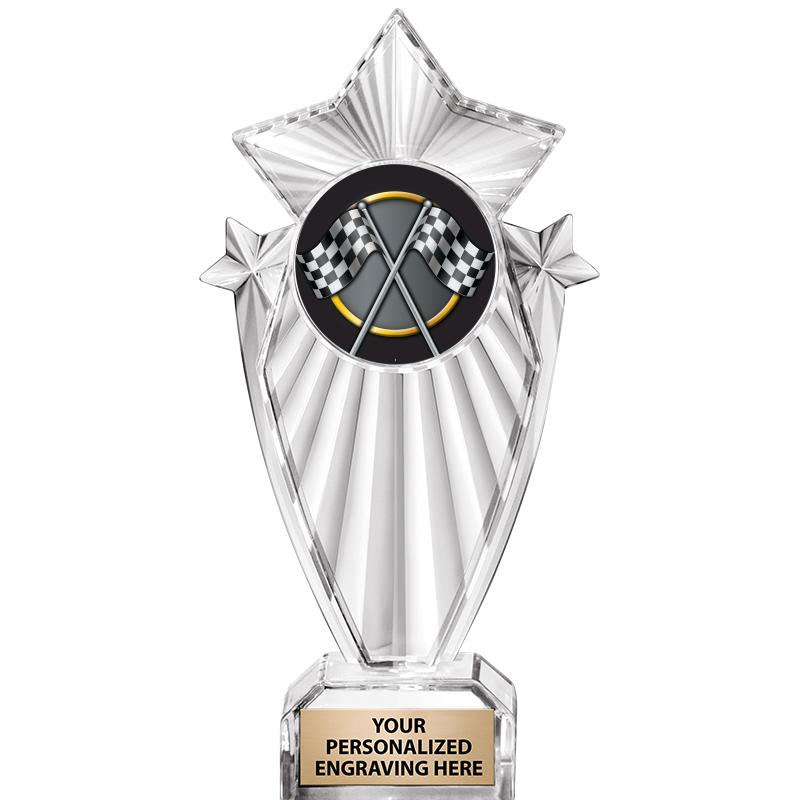 8"CLEAR STARGRAM ICICLE TROPHY