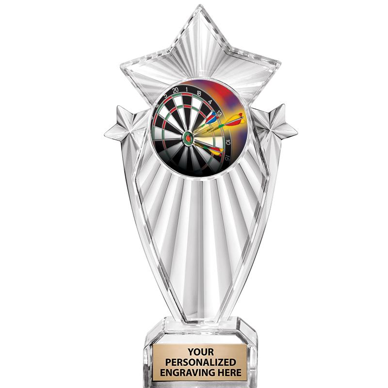 8"CLEAR STARGRAM ICICLE TROPHY