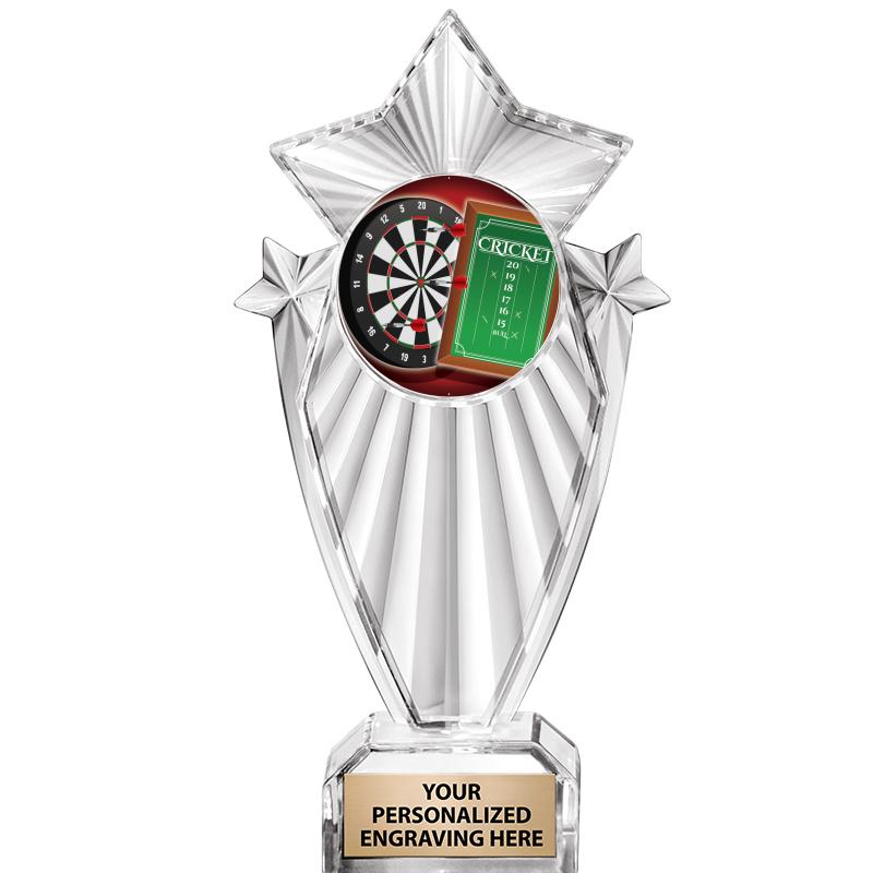 8"CLEAR STARGRAM ICICLE TROPHY