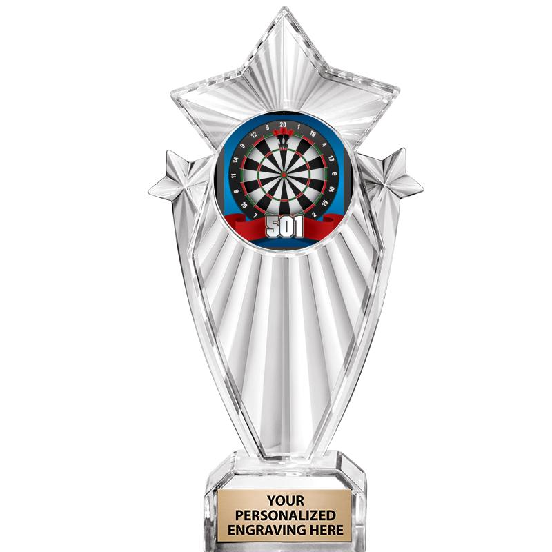 8"CLEAR STARGRAM ICICLE TROPHY