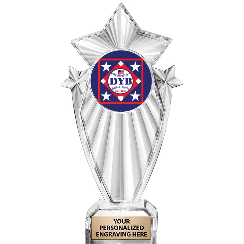 8"CLEAR STARGRAM ICICLE TROPHY