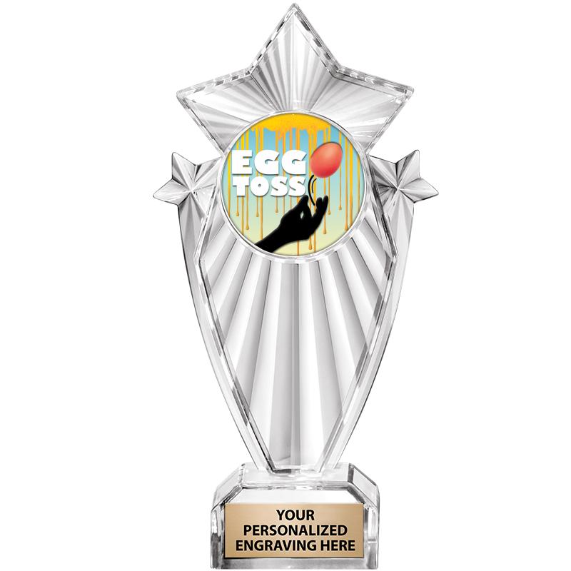 8"CLEAR STARGRAM ICICLE TROPHY