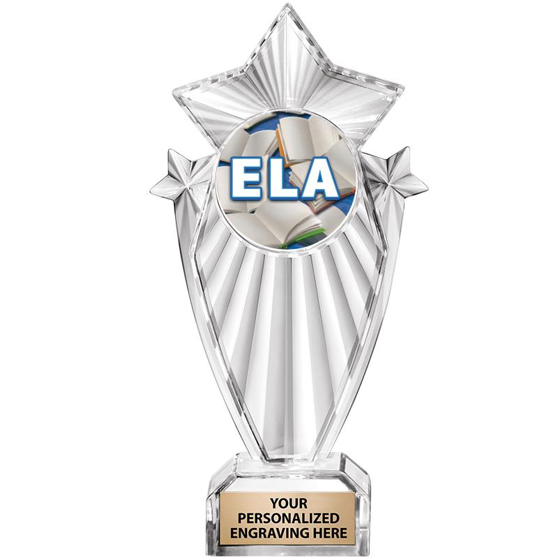 8"CLEAR STARGRAM ICICLE TROPHY
