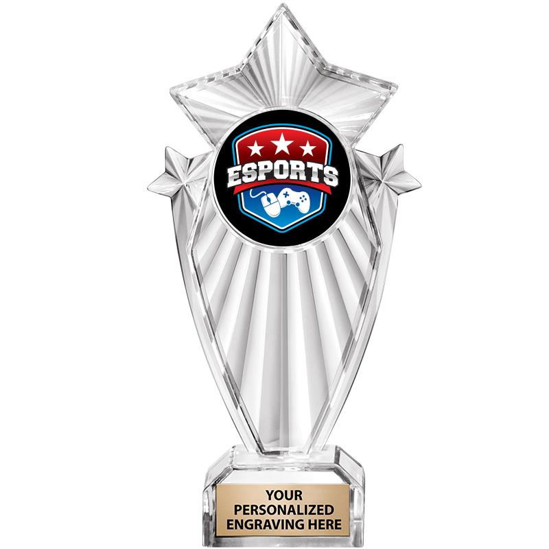 8"CLEAR STARGRAM ICICLE TROPHY