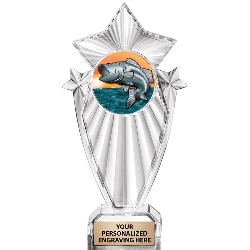 8"CLEAR STARGRAM ICICLE TROPHY